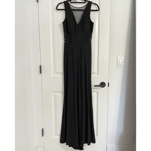 NWOT Morgan & Co. Black Maxi Gown